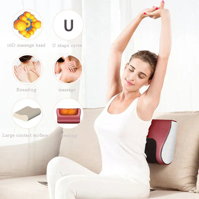 𝙑𝙞𝙫𝙚𝙣𝙯𝙖™  Red Pillow Massager – جهاز تدليك الوسادة الحمراء