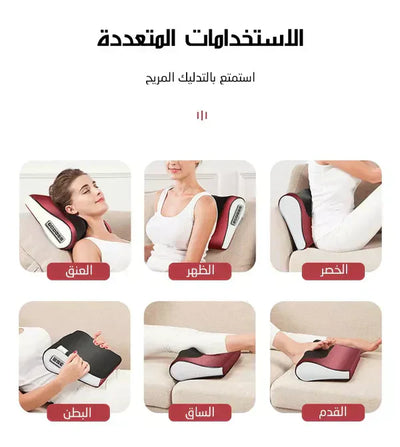 𝙑𝙞𝙫𝙚𝙣𝙯𝙖™  Red Pillow Massager – جهاز تدليك الوسادة الحمراء