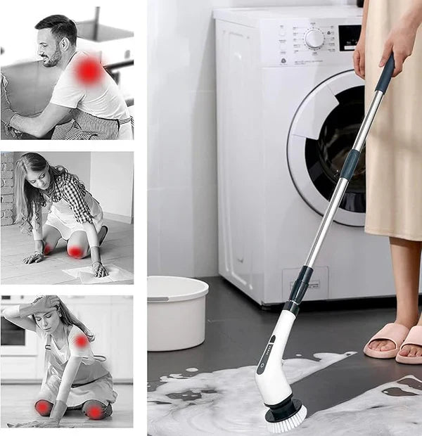 𝙑𝙞𝙫𝙚𝙣𝙯𝙖™9 in 1 Electric Cleaning Brush – فرشاة تنظيف كهربائية 9 في 1