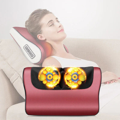 𝙑𝙞𝙫𝙚𝙣𝙯𝙖™  Red Pillow Massager – جهاز تدليك الوسادة الحمراء