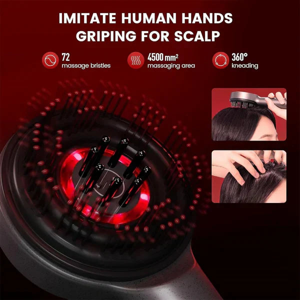 𝙑𝙞𝙫𝙚𝙣𝙯𝙖™ Scalp Massager Brush (Red) – فرشاة تدليك فروة الرأس (حمراء)
