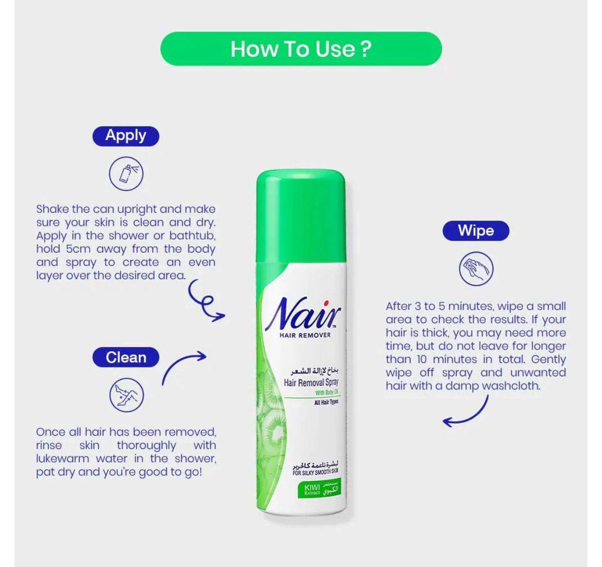 𝙑𝙞𝙫𝙚𝙣𝙯𝙖™ Nair Hair Removal Spray – بخاخ إزالة الشعر نير