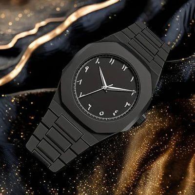 𝙑𝙞𝙫𝙚𝙣𝙯𝙖™Black Arabic Aura Watch | ساعة هالة عربية باللون الأسود