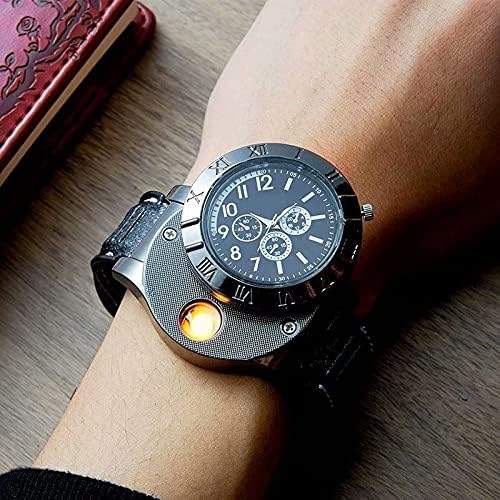 𝙑𝙞𝙫𝙚𝙣𝙯𝙖™ Men's Military USB Lighter Watch |  ساعة 𝙑𝙞𝙫𝙚𝙣𝙯𝙖™ العسكرية للرجال مع ولاعة USB