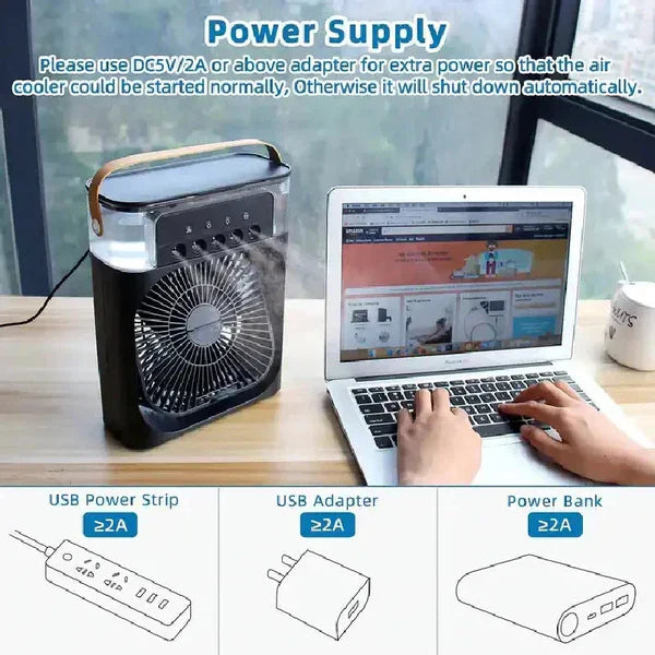 𝙑𝙞𝙫𝙚𝙣𝙯𝙖™Mini Air Cooler  ميني مكيف الهواء المحمول
