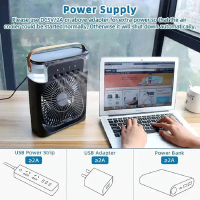 𝙑𝙞𝙫𝙚𝙣𝙯𝙖™Mini Air Cooler  ميني مكيف الهواء المحمول